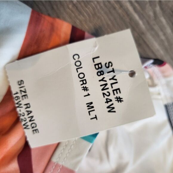 LA BLANKA one piece swimsuit 16W Size - Picture 4 of 8